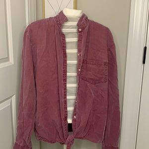 Old Navy Button up and tie shirt.